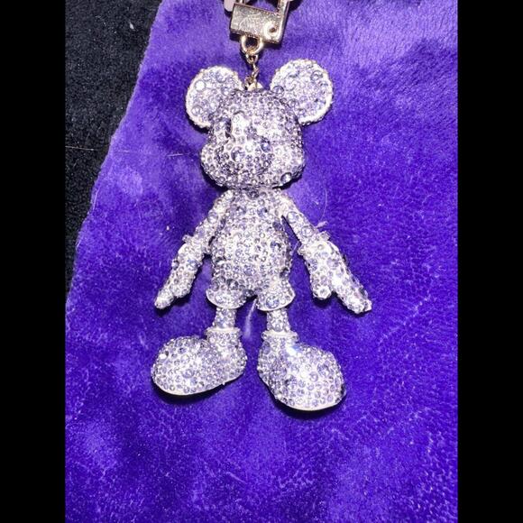 Disney Baublebar Purple Keychain Mickey (Missing a Stone) - Picture 4 of 5